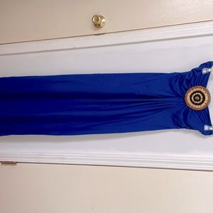 Strapless maxi dress